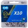 KMC X10 - silber/schwarz (X10-93), 10-fach Kette, 114 Glieder - Shimano, SRAM, Campagnolo