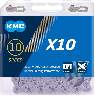 KMC X10 EPT - grau, 10-fach Kette, 114 Glieder, Shimano, Sram, Campagnolo