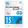 KMC e-Bike Chainring 11/128" for Bosch Motors, 15T, 7/8/9 speed
